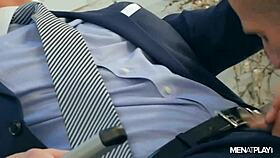 Franky Fox and Vadim Romanov hang out in a changing room