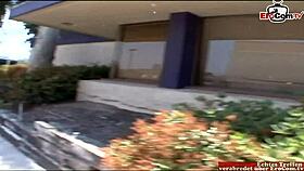 A brunette Asian teen with small tits receives a cumshot on her pussy.