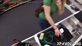 Look at this couple fucking doggystyle in the shop's reality episode!