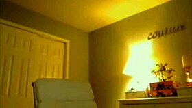 Hot busty blonde strips on webcam!