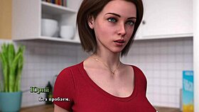 3D animated porn with big-breasted MILF in doggy style
