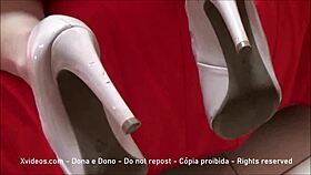 This Brazilian wife asks, Want to see my big ass under this skirt? as she teases you.