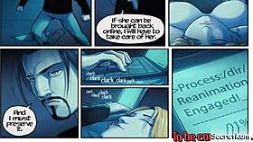 Last resort advanced robot sex dolls in blonde threesome with big cock