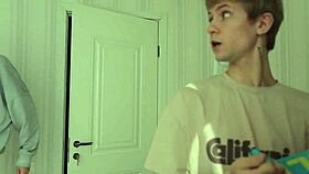 Two Sweet Twinks Seduced A Student With A Big Dick Into Sex