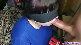 Home Blowjob with Huge Cumshot