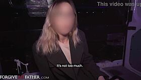 Waitress roughly fucked in van! Wow!