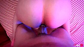 Petite babe experiences her first anal creampie in amateur POV