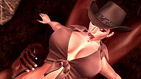 wild wild west cartoon with 3d riding scenes