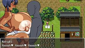 Tanned Girl Natsuki Hentai Game Ep 19 Fucking All Her Village Sex Friends With Anal And Pussy Creampie