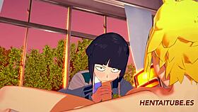 boku no hero hentai jiro kyoka blowjob boobjob 2