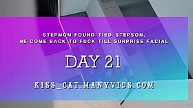 OMG, caught step mom tied up and surprised step son! 😱