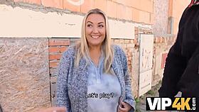 Old Man Picks Up Chubby Woman With Big Natural Tits And Fucks Her While Boyfriend Watches.