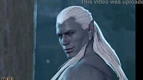 baldurs gate 3 naked playthrough halsin romance gay sex scene no mods