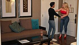 Super thick stepmom stopes stepson from going on date by fucking him lacy doll uses young 18+ guy