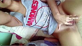 Is This Argentinian Teen Touching Her Vagina For The Telegram Group? Homemade Fingering And Groping!