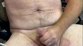 a mature man rubs one out in this solo session.