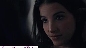 Stepsisters jezabel vessir and lasirena69 lick each other's pussy.