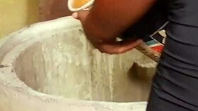 him fingering my juicy pussy while fetching water outdoors!