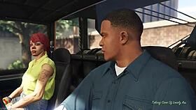 gta v porn - taking care of lonely ass blowjob pov sex