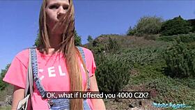 public agent scores with long-haired babe fucking outside! 😜