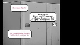 i'm the shy boy learning sex from hot milf janitor in washroom