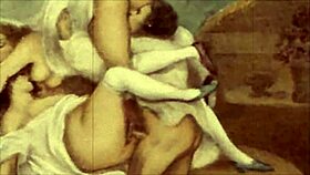 Vintage erotic illustration from antique collection