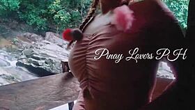 Pinay fucks in public waterfalls!