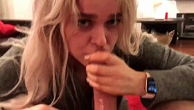 amazing pov sloppy blowjob by cute blonde amateur part 1.