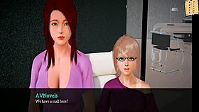 in my new family, the redhead feels deeply connected through intimate moments with big tits and ass.