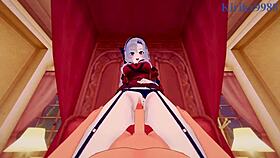 Hyakumantenbara Salome experiences intense sex in Nijisanji VTuber hentai