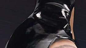 Cristina gets fucked by two mechanics in workshop