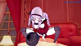 Hyakumantenbara Salome experiences intense sex in Nijisanji VTuber hentai