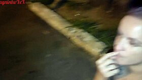 hot skinny latina milf vagninho and holy rubi piss and show ass in park