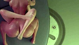 sweet bitch loves it when they cum inside her - lots of futa fuck scenes