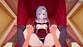 Hyakumantenbara Salome experiences intense sex in Nijisanji VTuber hentai
