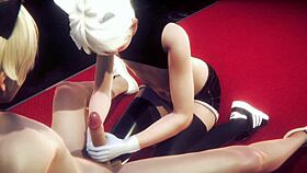 YAOI FEMBOY - ALAN HANDJOB AND BLOWJOB - SISSY TRAP CROSSDRESSER ANIME MANGA JAPANESE ASIAN GAME PORN GAY!