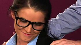 Horny peach, swallow that cum load on your face.