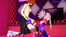 Miyamoto Musashi And Semiramis And Ritsuka Fujimaru Gudako Intense Futanari Sex - Fate Grand Order Hentai