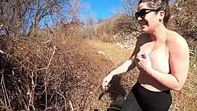 Public pantsings compilation shows curvy brunette babes flashing outdoors in thongs.