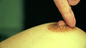 Close up nipple play turns into steamy teacher massage session