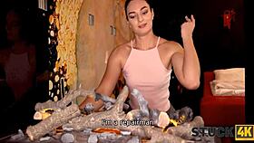 stuck4k erotic novel becomes real as man fucks girl in doggystyle