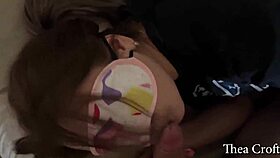 Young 18 year old deepthroat slut sucks big cock and gives creampie