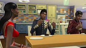 Indian step mom with two sons first time