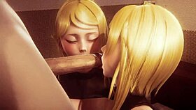 In Nier Automata, he fucked the twin sisters in a wild orgy.