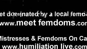 In this femdom scene, you could be the crossdressing slave getting humiliated by the girls.