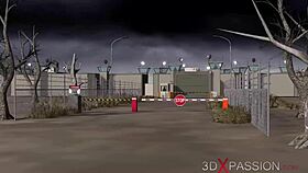 I watched this sexy busty slut get fucked hard in restraints by a massive black cock