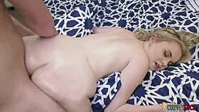 Blonde River Fox Slowly Takes On A Monster Cock