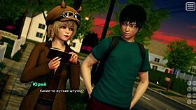 Japanese Teen 18+ and Milf Expose Nipples in Public Outdoor Scene