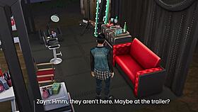 Sneak peek at naughty 3D hentai backstage fun