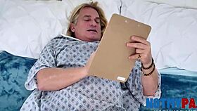 Gabriela Lopez bends over to fulfill a dying man’s hardcore fantasy. She rides him wild!